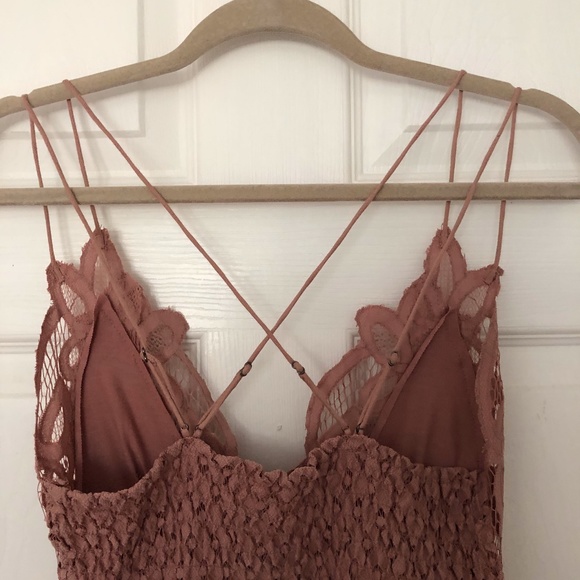 Free People Adella Lace Burnout Velvet Slip Dress - Picture 4 of 11